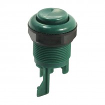 Panel Mounting 28mm Green Black Plastic Round Arcade Game Push Button