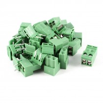 20 Pcs 2Pin 5.08mm Spacing PCB Screw Terminal Block Connector 300V 10A AWG14-26