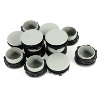 12 x Plastic Mount Hole Panel Plug Cap for 30mm Push Button Switch