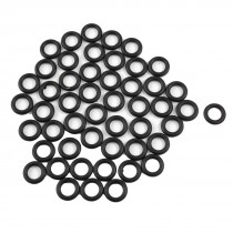 50 Pcs Black 15mm OD 3mm Thickness Nitrile Rubber O-ring Oil Seal Gaskets