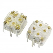 2 x 443DF 20-126pF Medium Variodencer Adjustable Capacitor for Radio