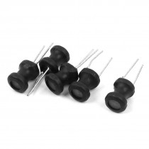 5 Pcs 47uH Inductance 8mmx10mm UL-polyolefin Metal 2Pins Radial Leaded Inductors