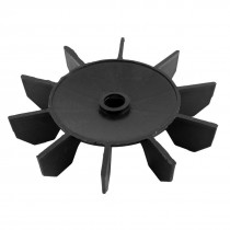 Machine Part Black Plastic 13mm Inner Diameter 10 Impeller Motor Fan Blade