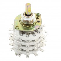 6mm D Shaft Dia 4 Pole 11 Position Channel Rotary Switch