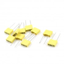 10pcs Radial Lead Mylar Polyester Film Capacitors 63V 150nF