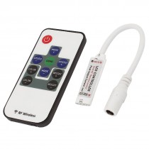 DC 12-24V 30Meters RF Remote Control Dimmer Switch w DC Plug Connector