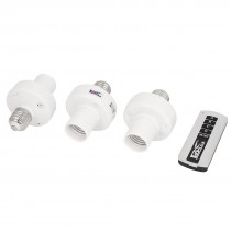 3Pack 20M Wireless Remote Controller Light Lamp E27 Holder Adapter Socket Switch