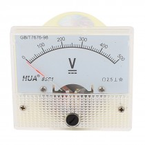 Class 2.5 Accuracy Analog DC0V-500V Scale Electric Voltage Meter Panel