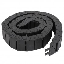 Black Plastic Drag Chain Cable Carrier 15mm x 30mm for CNC Machine