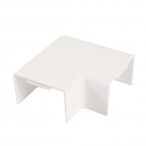 60mm x 40mm 2 Way PVC Flat Angle Mini Trunking Joint Cable Raceway Adapter