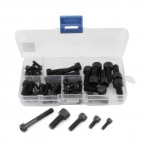 RC Airplane 5 Kinds Black Metal Hexagonal Socket Cap Head Screw Set 45 Pcs