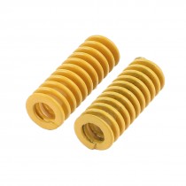 2Pcs Extra Light Load Yellow Spiral Stamping Compression Die Spring 8x20mm