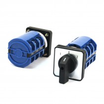 CA10-63 660V 63A 12 Screw Terminal 3 Phase Rotary Cam Changeover Switch 2 Pcs