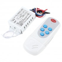 12V 2 Way 2 Channel 6-Wires 50W 40M Wireless RC Control Lamp Switch