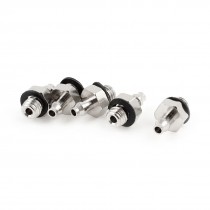5 Pcs M5 5mm Male Threaded to 4mm 5/32" Pneumatic Straight Hose Barb Fittings