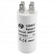 AC 450V 6uf 4-Pin Polypropylene Film Air Conditioner Motor Running Capacitor