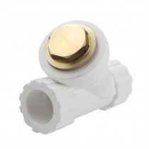 25mm to 25mm Straight Water Hose Pipe Fitting Connector w Filter