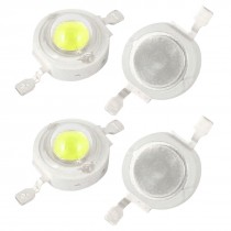 3W High Power White LED Light Bulb Bead Emitter 190-210LM 3.0-3.9V 4pcs