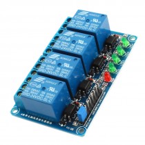 DC 24V 4 Way Low Level Trigger Optocoupler Insolated Relay Module