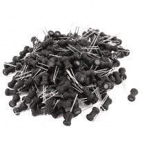 200Pcs 100uH Inductance 6x10mm 2 Pins Radial Leaded Inductors