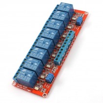 DC 24V High/Low Level Trigger Optocoupler Isolator 8-CH Power Relay Module