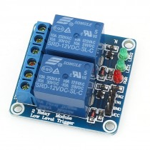 SRD-12VDC-SL-C 2 Way Low Level Trigger Relay Module DC 12V 10A for Arduino