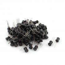 100PCS 2mH 400mA 10% Radial Leaded Magnetic Core Inductors Black 6x8mm