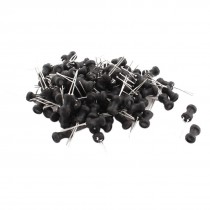 100Pcs 6.8uH 1.2A 6x10mm 10% Tolerance Shielded Radial Lead Inductor Black