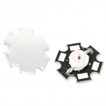 3W 655-660nm Red Light LED Lamp Bead Emitter 40-50LM w Star Base 2pcs