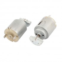 2PCS 280 DC 12V 2750RPM Silver Tone Micro Brush Vibration Motor