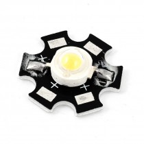 1 Watt 3000-3500K Warm White Light LED Lamp Bead Emitter 100-110LM w Star Base