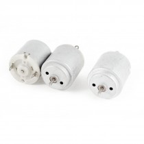 3 Pcs 6500RPM 6V DC R260 Electric Motor 25mm x 25mm for Toys Model DIY