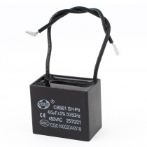 AC 450V 5uF 50/60Hz 5% Tolerance Fan Motor Running Capacitor CBB61