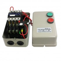 220V Coil AC Contactor 10HP Three Phase Magnetic Starter Motor Control 14-22A
