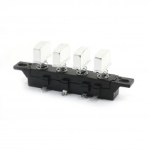AC250V 1A 4-Key 3-Interlock 1-Momentory Spring Load Floor Fan Push Button Switch