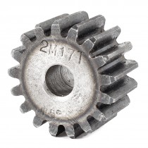 10mm x 38mm x 20mm Module 2 17 Teeth Metal Straight Spur Gear Wheel Gray