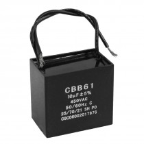 CBB61 SH 450V 10uF Polypropylene Film Motor Run Capacitor