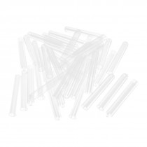 50 Pcs Clear Polypropylene Coverless Rimless Test Tube 15mmx100mm