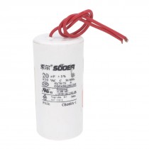 CBB60 Washer Polypropylene Film Motor Run Capacitor AC 450V 50/60Hz 20UF