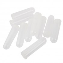 Lab 50ml 1.7oz Capacity Clear White Plastic Centrifuge Tubes 5 Pcs