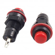 20 Pcs x Red Round Cap SPST Latching Push Button Switch N/O OFF-(ON) AC 250V/1A