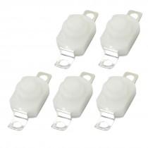 5 Pcs AC 250V 1A 2-Pin Terminals Latching Push Button Switch for Flashlight