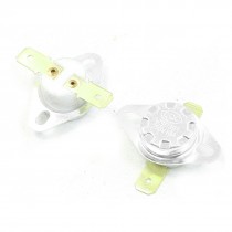 2 Pcs NC 2 Pin 135C Temperature Control Swtich Ceramic Thermostat 10A AC250V