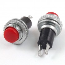 10 x Red Cap 10mm Momentary N/O OFF-(ON) Car Boat 3V/6V/9V/12V Push Switch