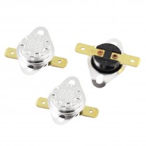 3Pcs KSD301 2 Pin Terminal 75C Temperature Control Switch Thermostat AC 250V 15A