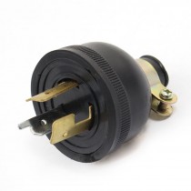 AC 250V 30A Screw Lock Locking Generator Plug for China 168 Gasoline Engine