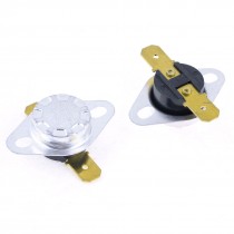 2 Pcs 100-150 Celsius AC 250V 10A Plastic Thermostat Switch KSD301