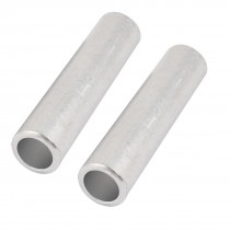 2 Pcs 16mm Inner Dia Straight Passing Through Aluminum Connecting Tube