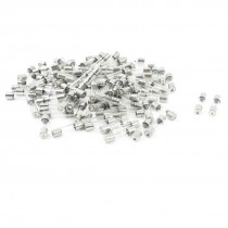 100 Pcs Low Breaking Capacity 5 x 20mm Fast Blow Glass Tube Fuses 4A 250V
