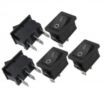5 Pcs Sloder Lug On/Off SPDT Boat Rocker Switch 2A/8A 250V AC